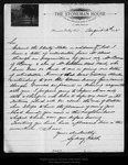 Letter from Sydney Keith to [John Muir], 1895 Aug 20. by Sydney Keith