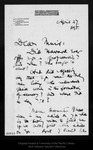 Letter from R[obert] U[nderwood] Johnson to John Muir, 1895 Apr 27. by R[obert] U[nderwood] Johnson