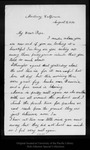 Letter from [Annie] Wanda Muir to [John Muir], 1896 Aug 11. by [Annie] Wanda Muir