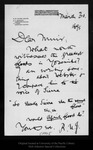 Letter from R[obert] U[nderwood]Johnson to John Muir, 1895 Mar 30. by R[obert] U[nderwood]Johnson