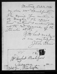 Letter from John Muir to [Herbert] Bashford, 1896 Oct 12. by John Muir