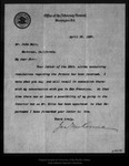 Letter from James McKenna to John Muir, 1897 Apr 25. by James McKenna