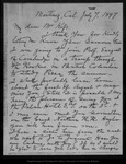 Letter from John Muir to [George G.] Kip, 1897 Jul 7. by John Muir