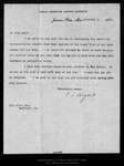 Letter from C[harles] S[prague] Sargent to John Muir, 1898 Feb 3. by Charles Sprague Sargent