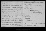 Letter from Robert Ridgway to John Muir, 1899 Aug 23. by Robert Ridgway