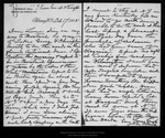 Letter from John Muir to Wife [Louie Wanda Muir], 1898 Oct 17. by John Muir
