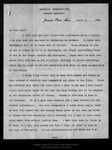 Letter from C[harles] S[prague] Sargent to John Muir, 1899 Apr 8. by Charles Sprague Sargent