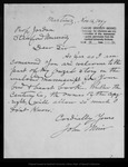 Letter from John Muir to [David Starr] Jordan, 1899 Nov 16. by John Muir