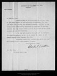 Letter from Charles R. Van Hise to John Muir, 1904 Mar 24. by Charles R. Van Hise