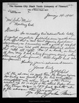 Letter from H. P. Child to John Muir, 1904 Jan 14. by H P. Child
