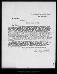 Letter from Harold J. White to John Muir, 1904 Jun 3. by Harold J. White