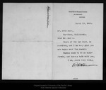 Letter from E[dward] H[enry] Harriman to John Muir, 1905 Mar 13. by E[dward] H[enry] Harriman