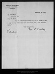 Letter from Geo[rge] C. Border to John Muir, 1905 Feb 28. by Geo[rge] C. Border