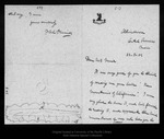 Letter from Hal Skinner to John Muir, 1904 Aug 22. by Hal Skinner