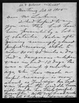 Letter from John Muir to [Theodore P.] Lukens, 1905 Oct 13. by John Muir