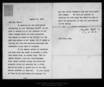 Letter from W[illiam] B[elmont] Parker to John Muir, 1904 Aug 31. by W[illiam] B[elmont] Parker