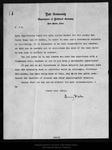 Letter from Irving Fisher to John Muir, 1905 Aug 8. by Irving Fisher