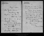 Letter from Enos A. Mills to John Muir, 1906 May 1. by Enos A. Mills
