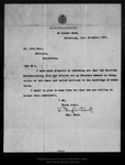 Letter from W. Douglis Clark to John Muir, 1907 Nov 1. by W Douglis Clark