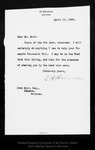 Letter from E[dward] H[enry] Harriman to John Muir, 1906 Apr 16. by E[dward] H[enry] Harriman