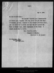 Letter from Alex Millar to John Muir, 1906 May 10. by Alex Millar