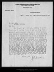 Letter from J. E. Calkins to John Muir, 1906 Mar 12. by J E. Calkins