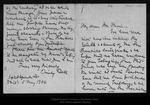 Letter from Emily Bell to John Muir, 1906 May 5. by Emily Bell
