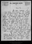 Letter from [George W. Stewart] to John Muir, [ca. 1906]. by [George W. Stewart]