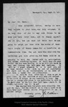 Letter from J. E. Calkins to John Muir, 1907 Sep 6. by J E. Calkins