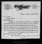 Letter from Wayne Darlington to John Muir, 1906 Mar 9. by Wayne Darlington