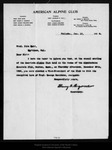 Letter from Henry G. Bryant to John Muir, 1906 Jan 12. by Henry G. Bryant