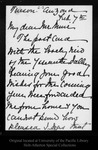 Letter from Blossom [Mrs. W. H.] Averell to John Muir, [ca. 1908] Feb 7. by Blossom [Mrs. W. H.] Averell