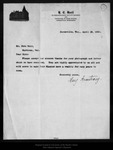 Letter from Mary Armstrong to John Muir, 1908 Apr 28. by Mary Armstrong