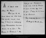 Letter from C[harles] Hanford Henderson to John Muir, 1908 Apr 2. by C[harles] Hanford Henderson