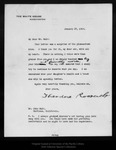 Letter from Theodore Roosvelt to John Muir, 1908 Jan 27. by Theodore Roosvelt