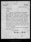 Letter from W[illa]m Ham Hall to John Muir, 1908 Feb 5. by W[illa]m Ham Hall