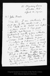 Letter from Henry S. Salt to John Muir, 1908 Apr 8. by Henry S. Salt