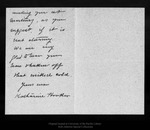 Letter from Katharine Hooker to John Muir, [1909 ?] Nov 17. by Katharine Hooker