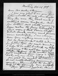 Letter from John Muir to [Katharine] Hooker & Marian, 1909 Oct 25. by John Muir