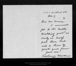 Letter from Katharine Hooker to John Muir, [1909 ?] Dec 17. by Katharine Hooker