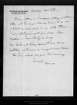 Letter from Helen [Muir] to [John Muir], [1909 ?] Apr 5. by Helen [Muir]