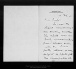 Letter from Alden Sampson to [William F.] Bade, [19]09 Jul 4. by Alden Sampson