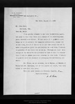 Letter from W[illiam] B[elmont] Parker to John Muir, 1909 Aug 17. by W[illiam] B[elmont] Parker