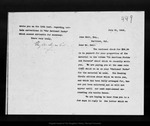 Letter from [Francis J. Garrison ?] to John Muir, 1909 Jul 31. by [Francis J. Garrison ?]