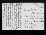 Letter from Laura Bell to John Muir, 1909 Nov 7. by Laura Bell