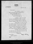 Letter from Casper Whitney to John Muir, 1909 Oct 9. by Casper Whitney
