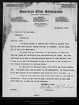 Letter from Richard B. Watrous to William F. Bade, 1910 Nov 2. by Richard B. Watrous