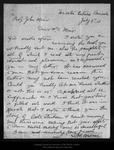 Letter from S. M. Brown to John Muir, 1910 Jul 4. by S M. Brown
