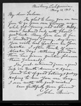 Letter from John Muir to [William] Trelease, 1912 May 10. by John Muir
