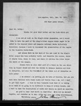 Letter from John Muir to [William] Colby, 1911 Jan 16. by John Muir